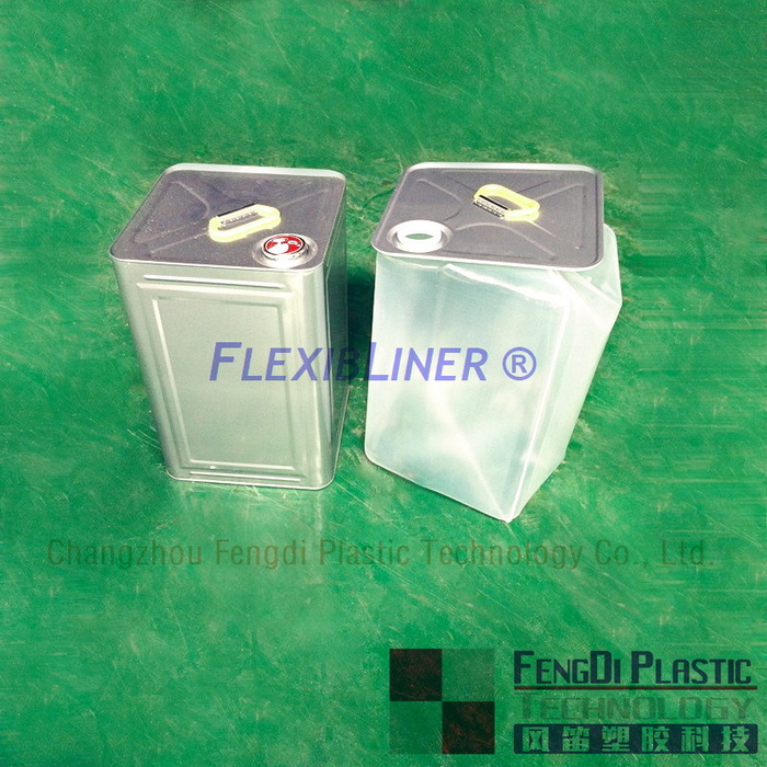 18L Flexible Flexible LDPE Sputed Container para lata de metal cuadrado 