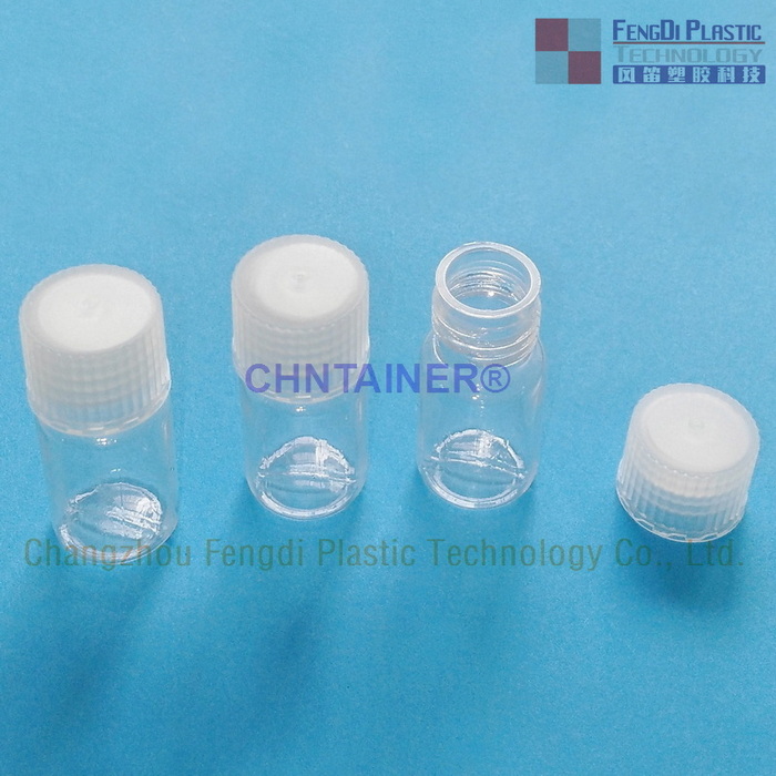 Frascos de diagnóstico PETG de 3 ml con cierre revestido de PE