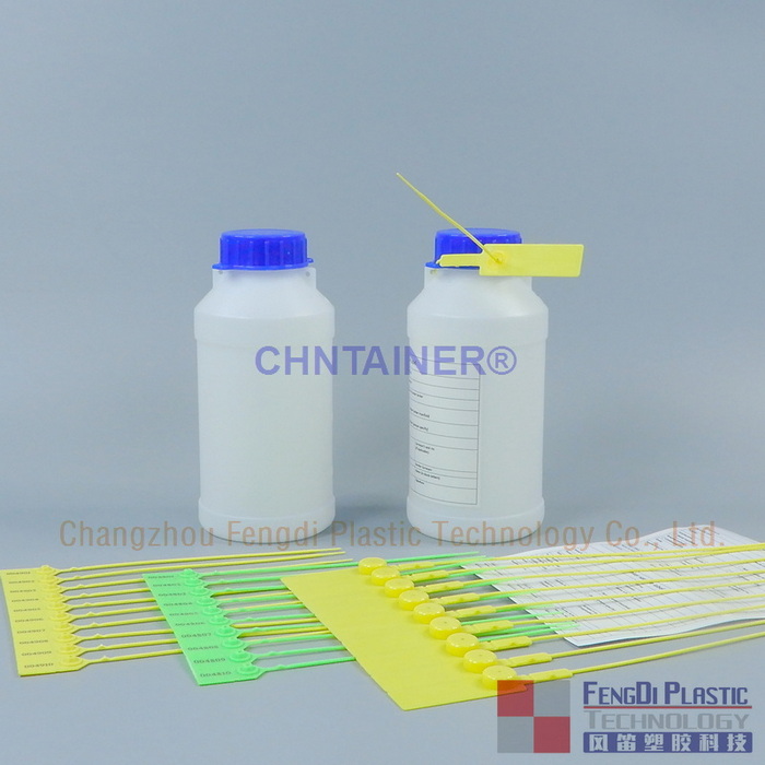 Botellas de muestreo de HDPE natural de 34 oz